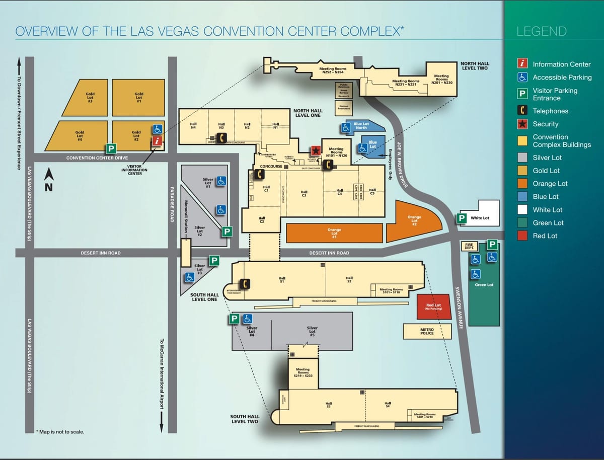 zemljevid Las Vegas convention center