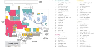 Zemljevid Flamingo Las Vegas
