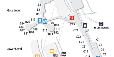 Zemljevid Las Vegas letališče