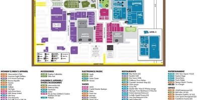 Centra mesta Las Vegas zemljevid