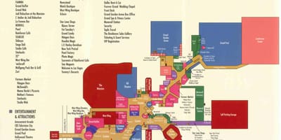 Zemljevid MGM grand Las Vegas