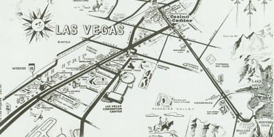 Stari Las Vegas strip zemljevid